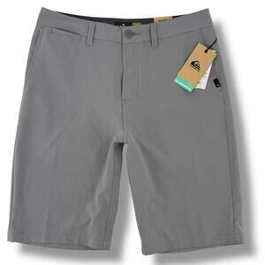 Quiksilver Amphibian Walkshorts For Water Gray Hybrid Shorts Boys Sz 16 30 10"